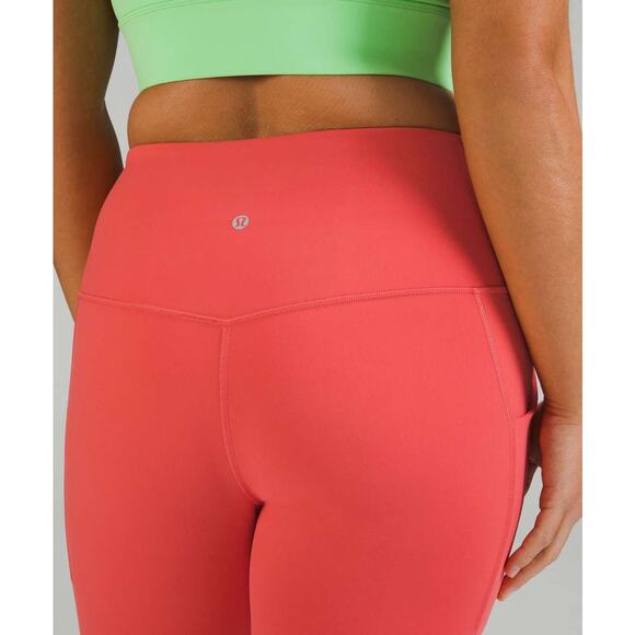 NWT LULULEMON Align High-Rise Pant with Pockets 25" Size 2 Pale Raspberry - Picture 4 of 11